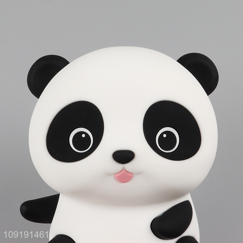 Factory price cartoon panda shape silicone night lights night lamp
