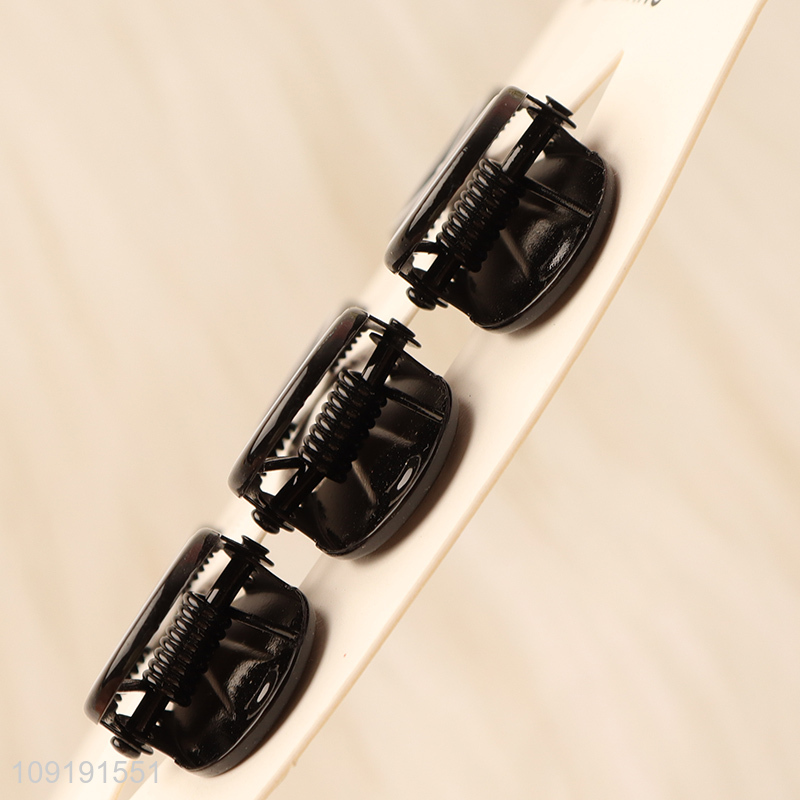 China Wholesale 3 Pieces Black Alligator Hair Clips Metal Hair Accessories