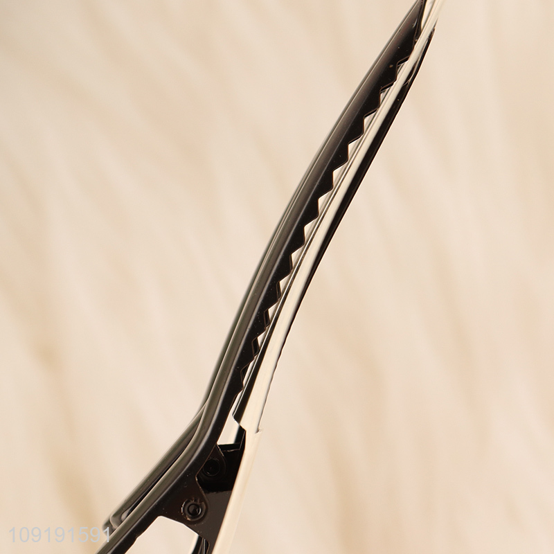 New Product 3 Pieces Black Alligator Metal Hairpins Metal Hair Clips