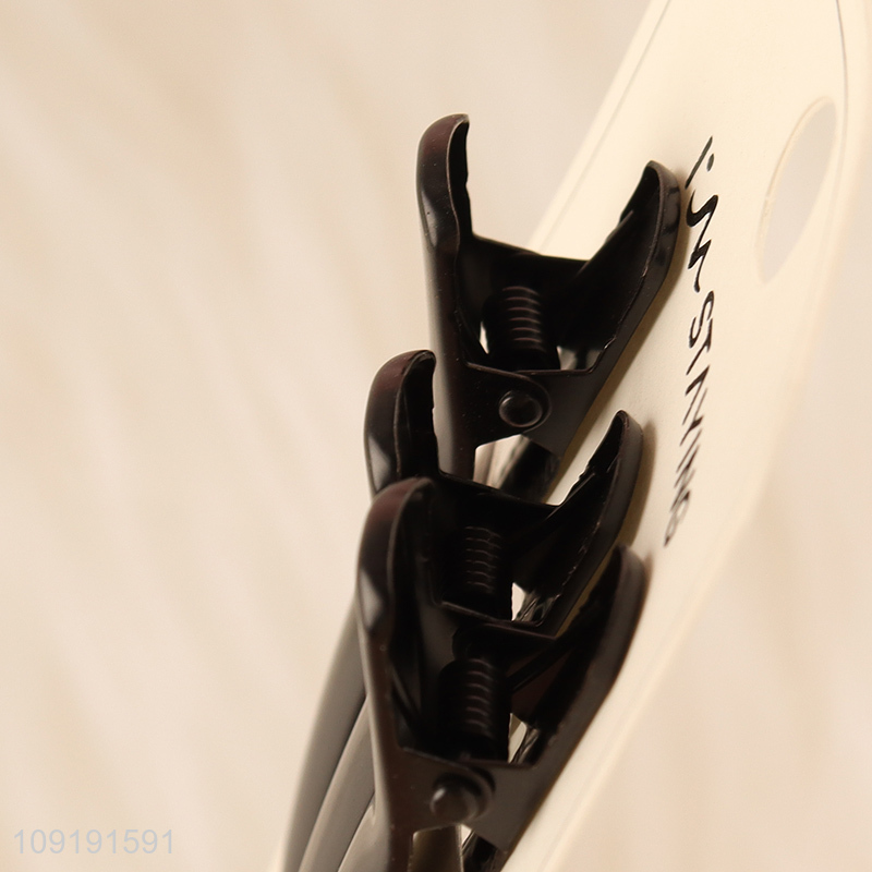 New Product 3 Pieces Black Alligator Metal Hairpins Metal Hair Clips