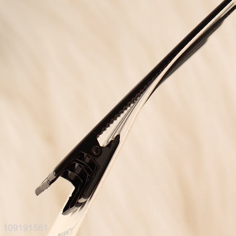 Hot Selling 3 Pieces Black Alligator Hair Clips Non-Slip Hair Clips