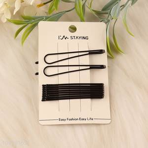 Good Quality 10 Pieces Black Hair Clips Non-Slip Hair Clips Wholesale