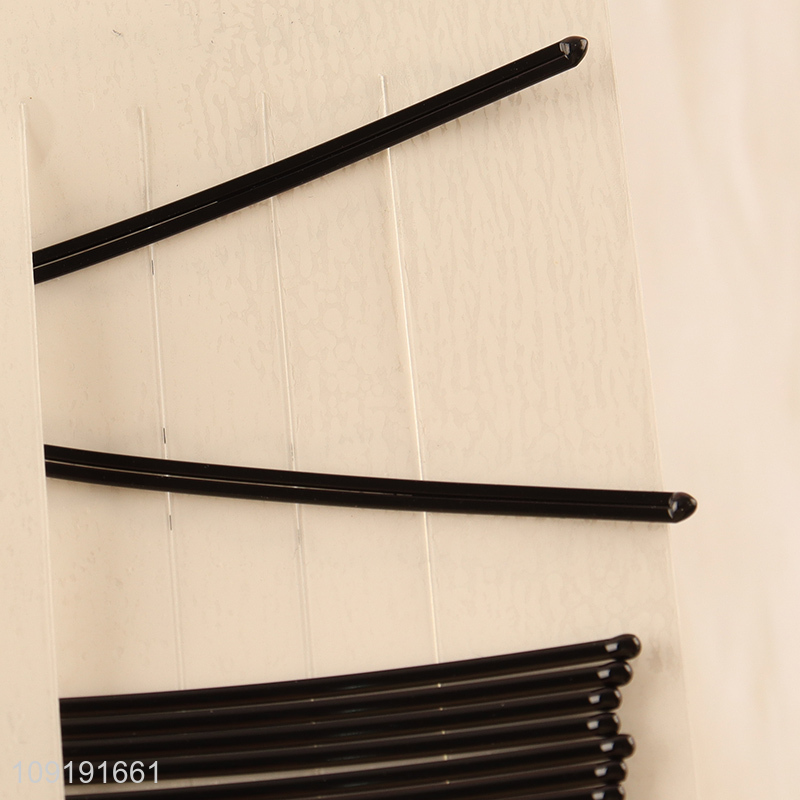 New Arrival 10 Pieces Black Metal Hairpins Metal Hair Clips Wholesale