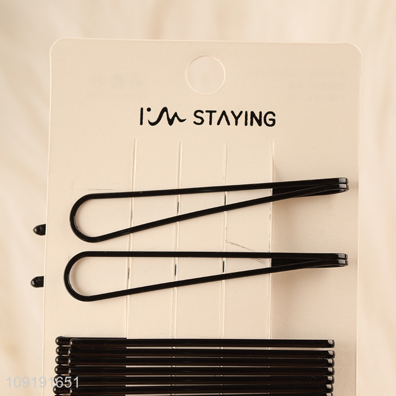 Good Quality 10 Pieces Black Hair Clips Non-Slip Hair Clips Wholesale