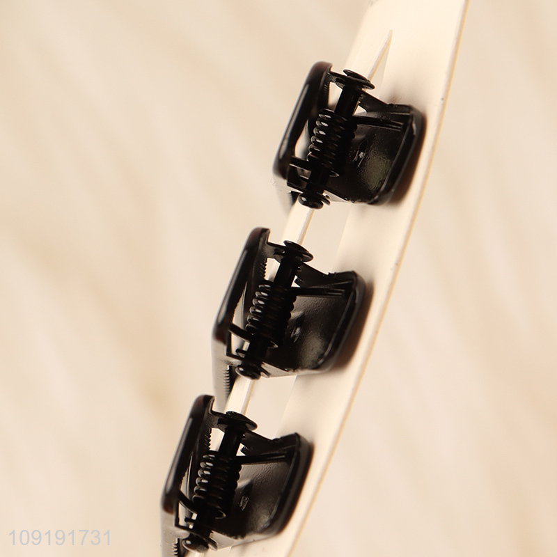 Online Wholesale 3 Pieces Black Alligator Metal Hairpins Metal Hair Clips