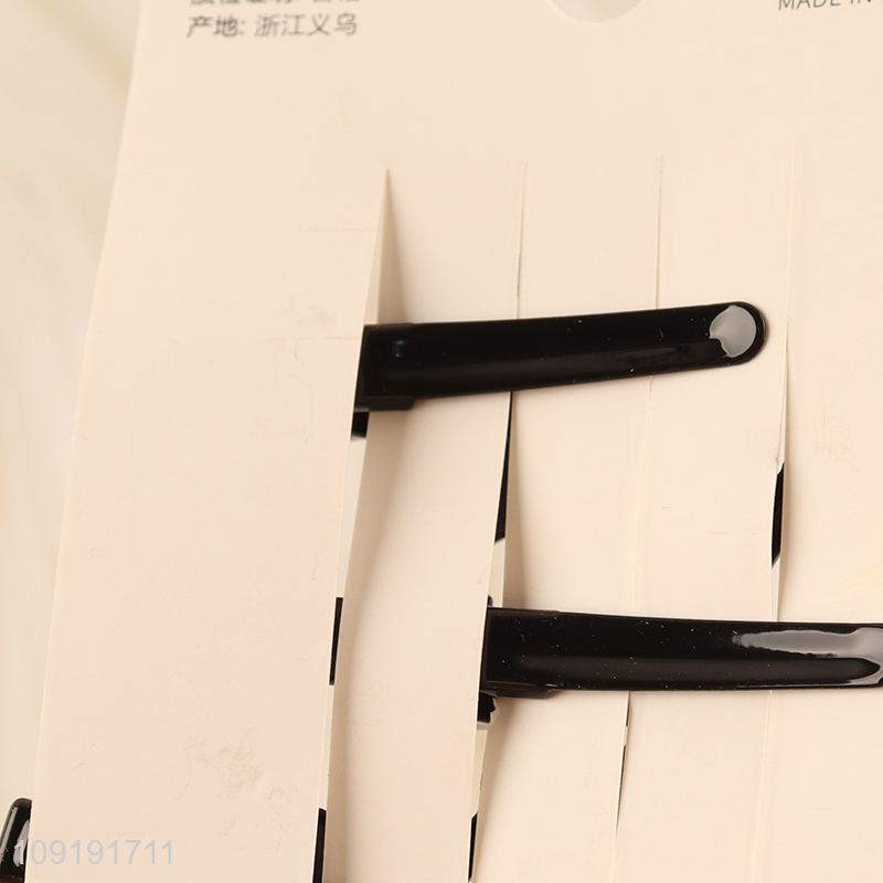 China Imports 3 Pieces Black Alligator Hair Clips Fashion Accessories