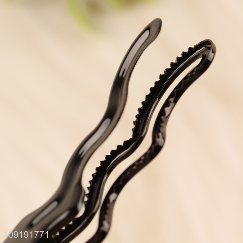 New Product 3 Pieces Black Metal Alligator Hair Clips for Women Girls
