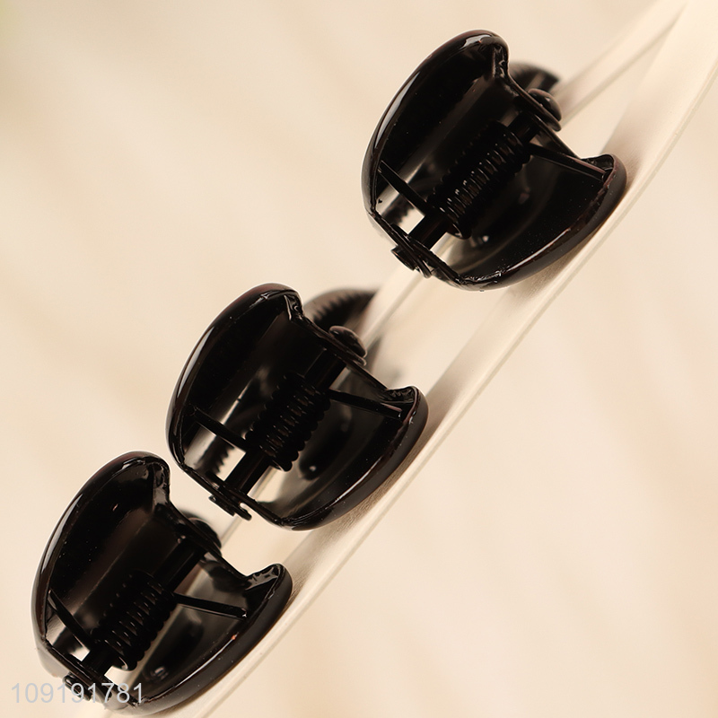 High Quality 3 Pieces Black Alligator Hair Clips Hair Accessories