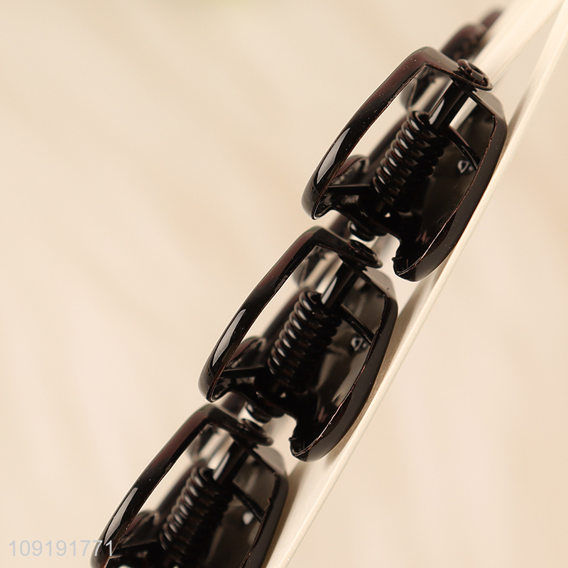 New Product 3 Pieces Black Metal Alligator Hair Clips for Women Girls