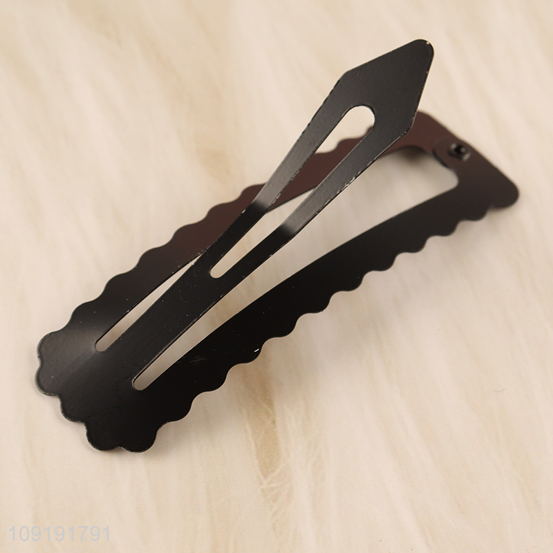 Factory Price 3 Pieces Black Alligator Hair Clips Non-Slip Hair Clips