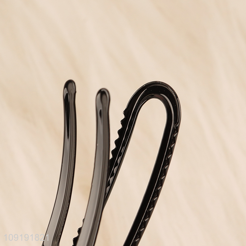 Online Wholesale 3 Pieces Black Metal Alligator Hair Clips Metal Hairpins