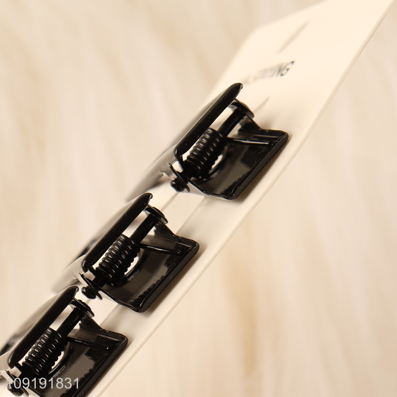 Good Quality 3 Pieces Black Alligator Hair Clips Metal Hair Accessories