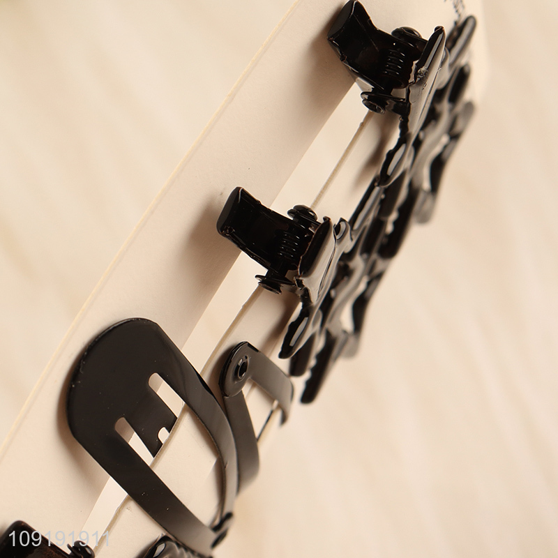 Online Wholesale 6 Pieces Black Metal Hair Clips for Women Girls