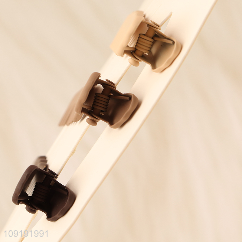 China Imports 3 Pieces Matte Alligator Hair Clips Comb Hair Clips