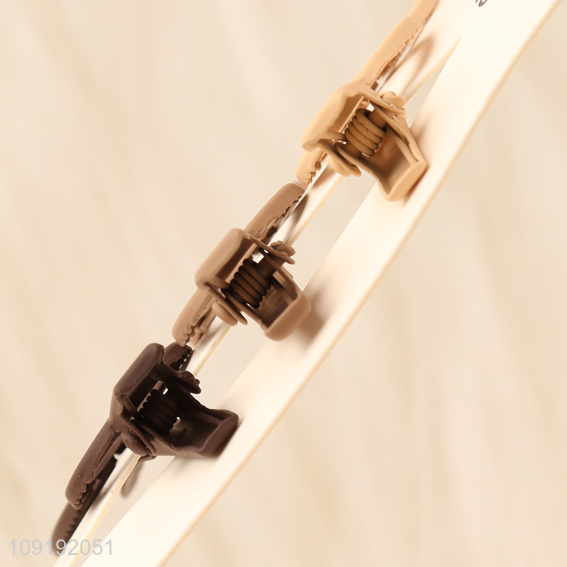 New Product 3 Pieces Matte Metal Alligator Hair Clips Bang Clips