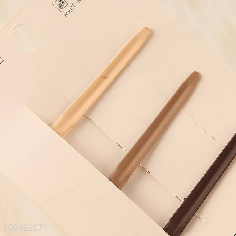 Factory Price 3 Pieces Matte Alligator Hair Clips Star Bang Clips