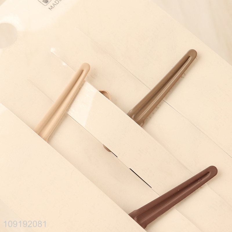 China Imports 3 Pieces Matte Star Alligator Hairpins Metal Hair Clips