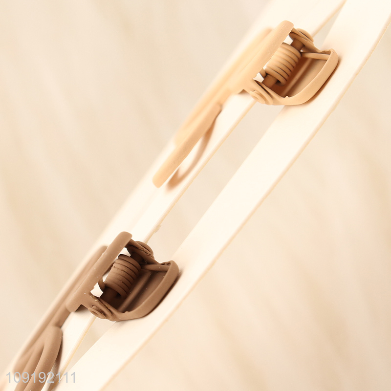 Good Quality 2 Pieces Matte Metal Alligator Hair Clips Cute Hairpins