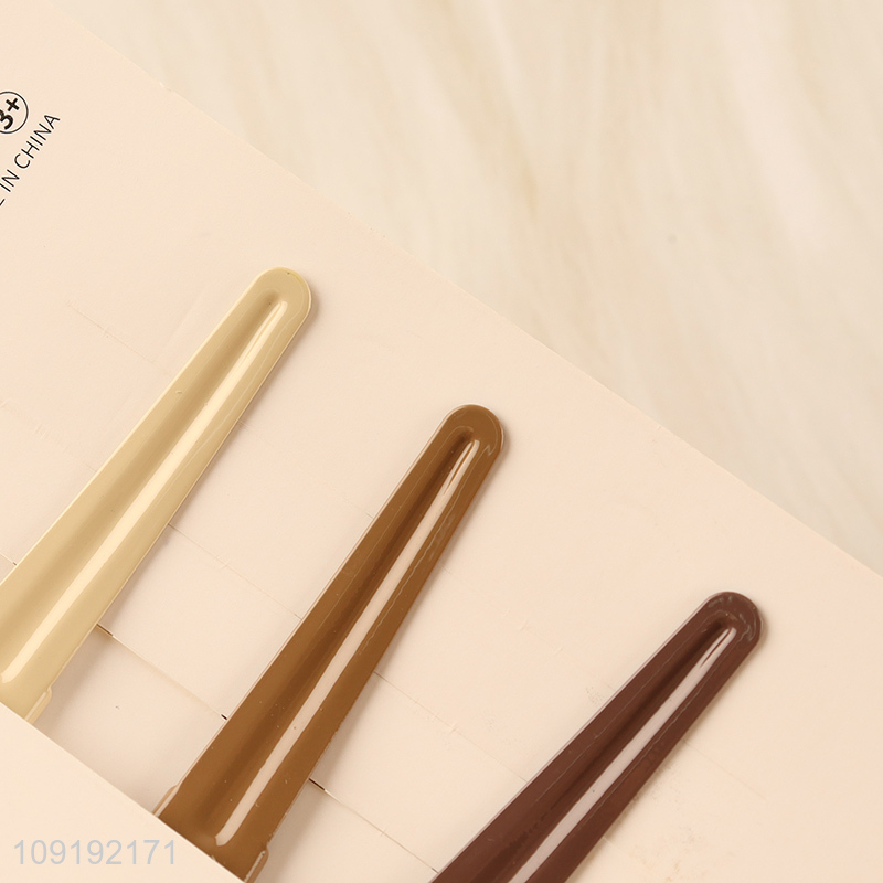 China Imports 3 Pieces Durable Metal Hair Clips Girls Metal Hairpins