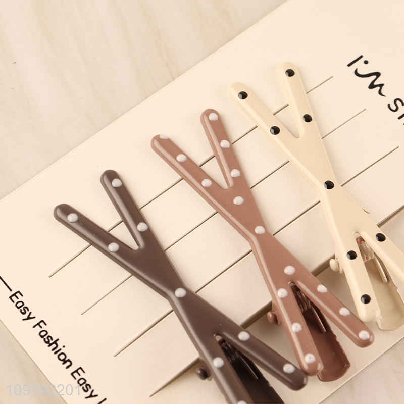 Good Quality 3 Pieces Non-Slip Hair Clips Metal Hair Clips for Women