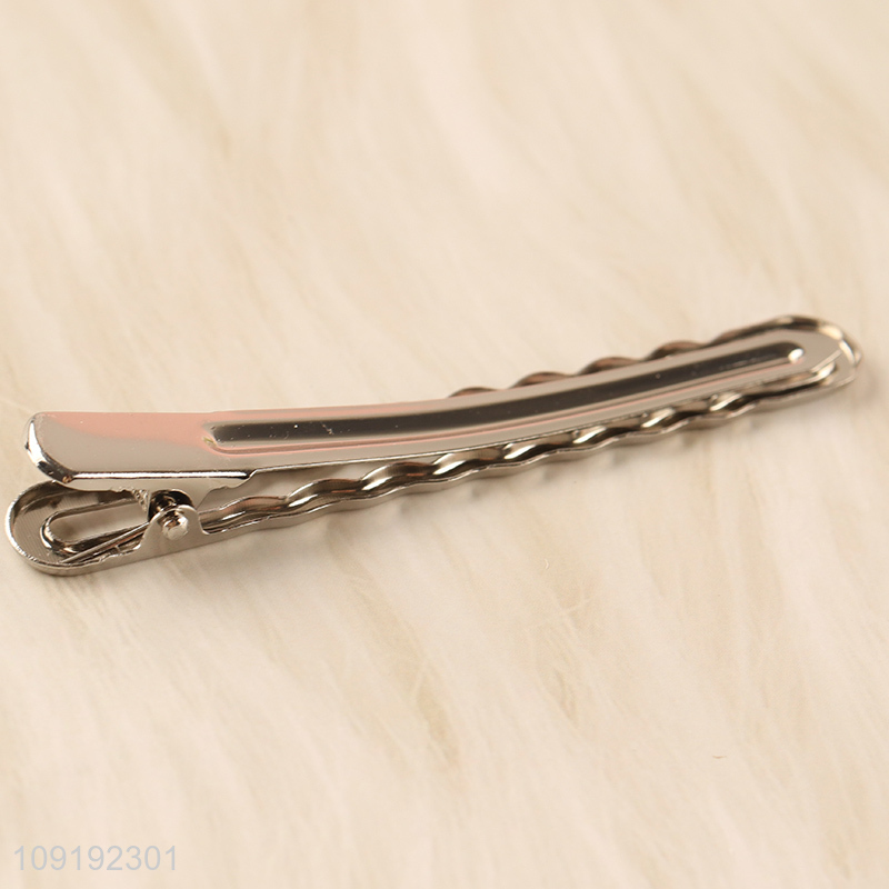 New Product 3 Pieces Silver Alligator Metal Hairpins Metal Hair Clips