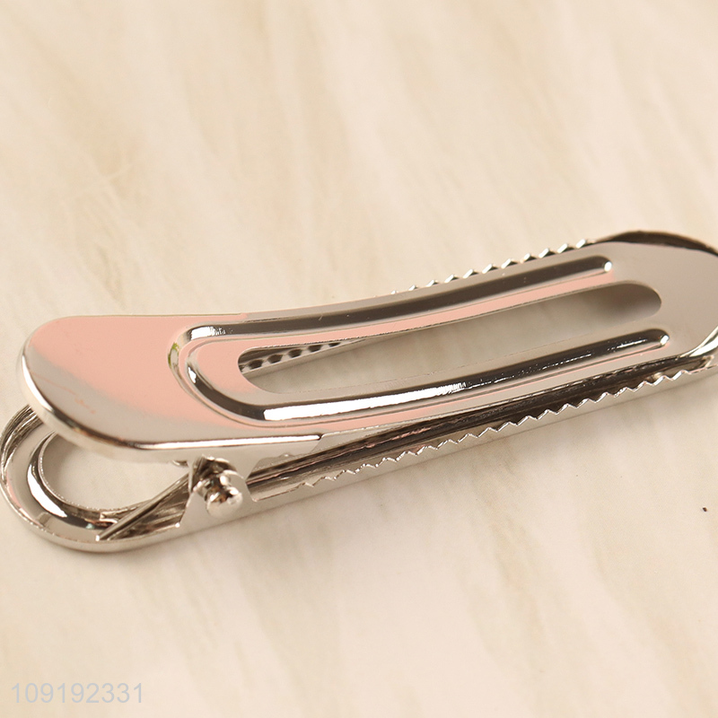 China Imports 3 Pieces Silver Alligator Hair Clips Hair Accessories