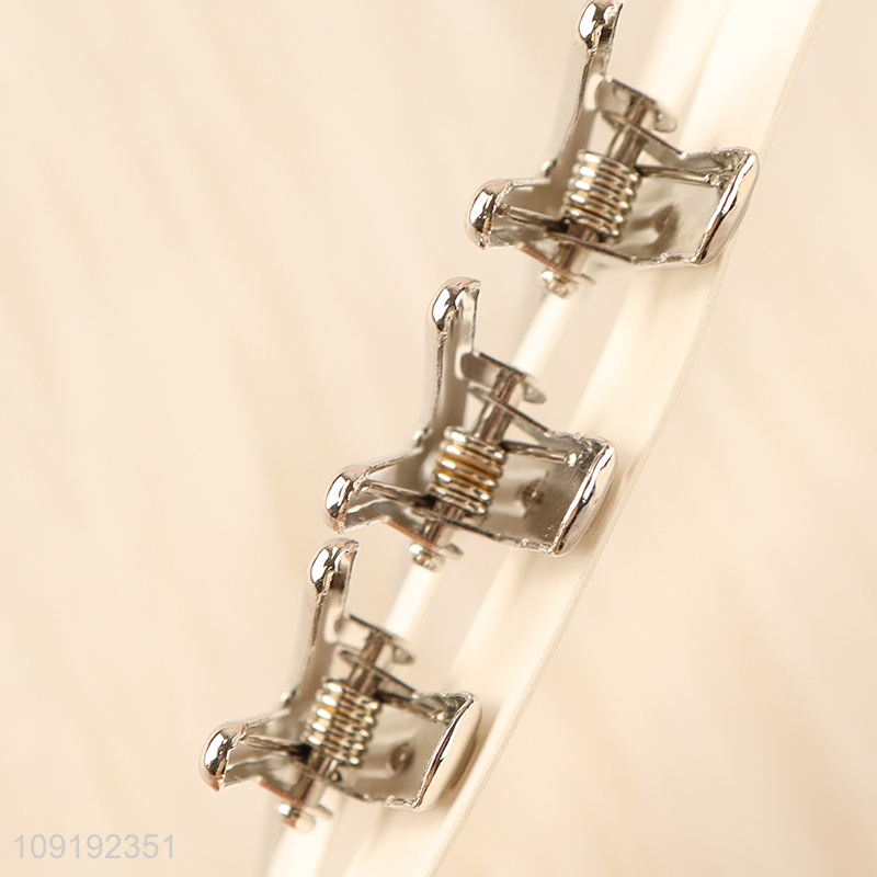 Wholesale 3 Pieces Silver Hair Clips Metal Hair Pins for Kids Girls