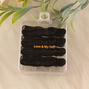 New Arrival 8 Pieces Black Metal Alligator Hair Clips Bang Clips