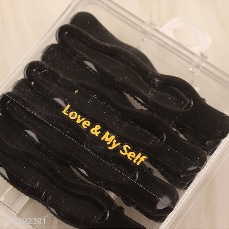 New Arrival 8 Pieces Black Metal Alligator Hair Clips Bang Clips