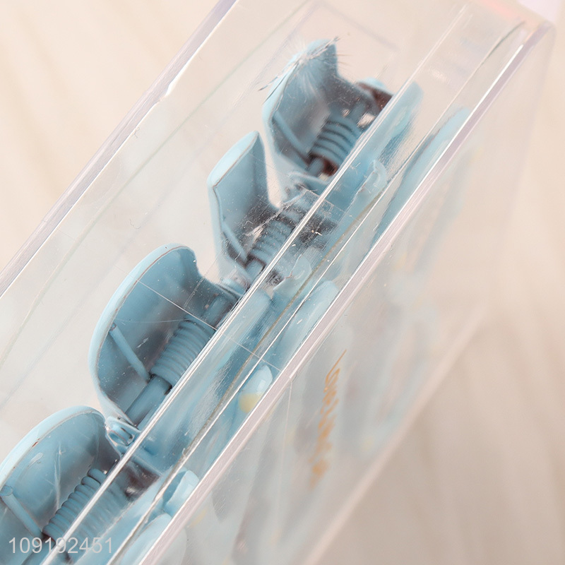 Wholesale 8 Pieces Colorful Alligator Hair Clips Metal Hair Accessories