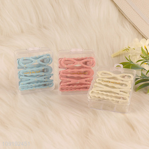 Wholesale 8 Pieces Colorful Alligator Hair Clips Metal Hair Accessories