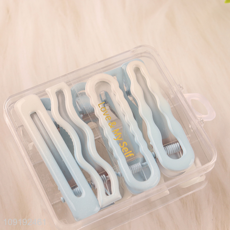 Good Quality 8 Pieces Colorful Metal Alligator Hair Clips for Women Girls