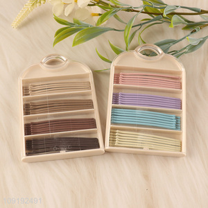 New Product 24 Pieces Colorful Metal Bobby Pins Hair Styling Clips