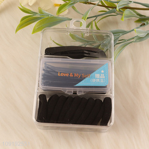 Hot Selling Black Hair Ties And Hair Clips Set for Women Girls