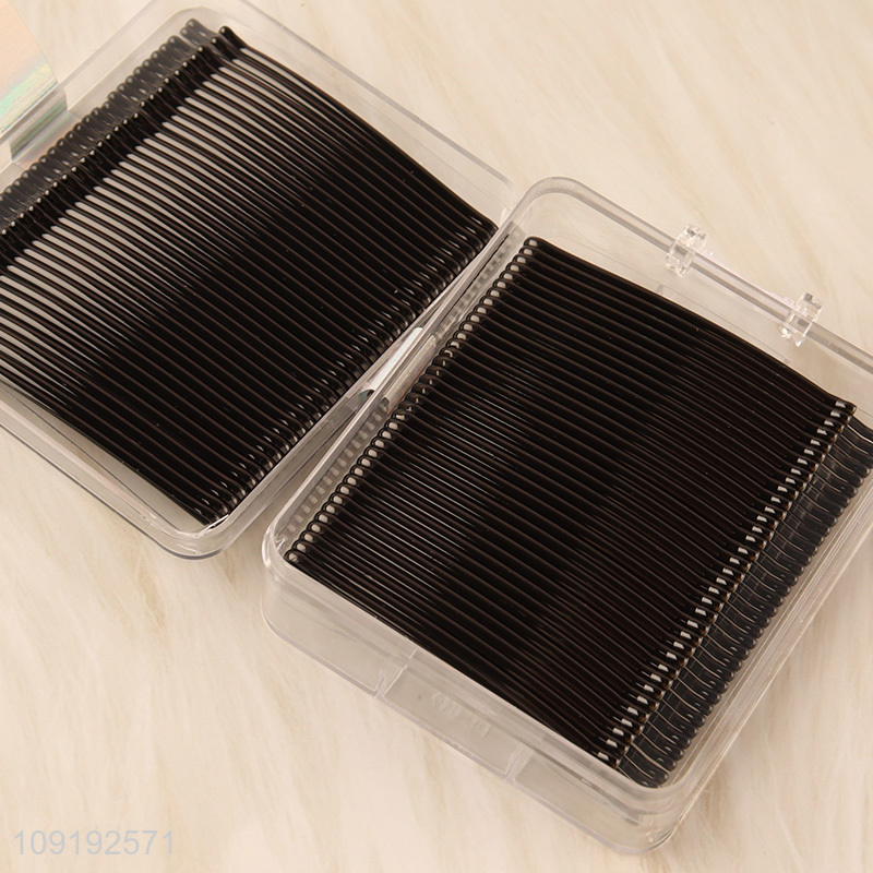 Good Quality 72 Pieces Black Metal Bobby Pins for Women Girls