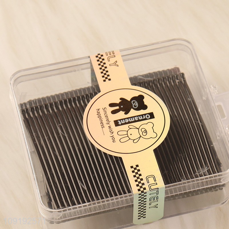 Good Quality 72 Pieces Black Metal Bobby Pins for Women Girls