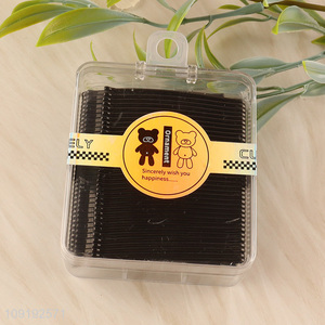 Good Quality 72 Pieces Black Metal Bobby Pins for Women Girls