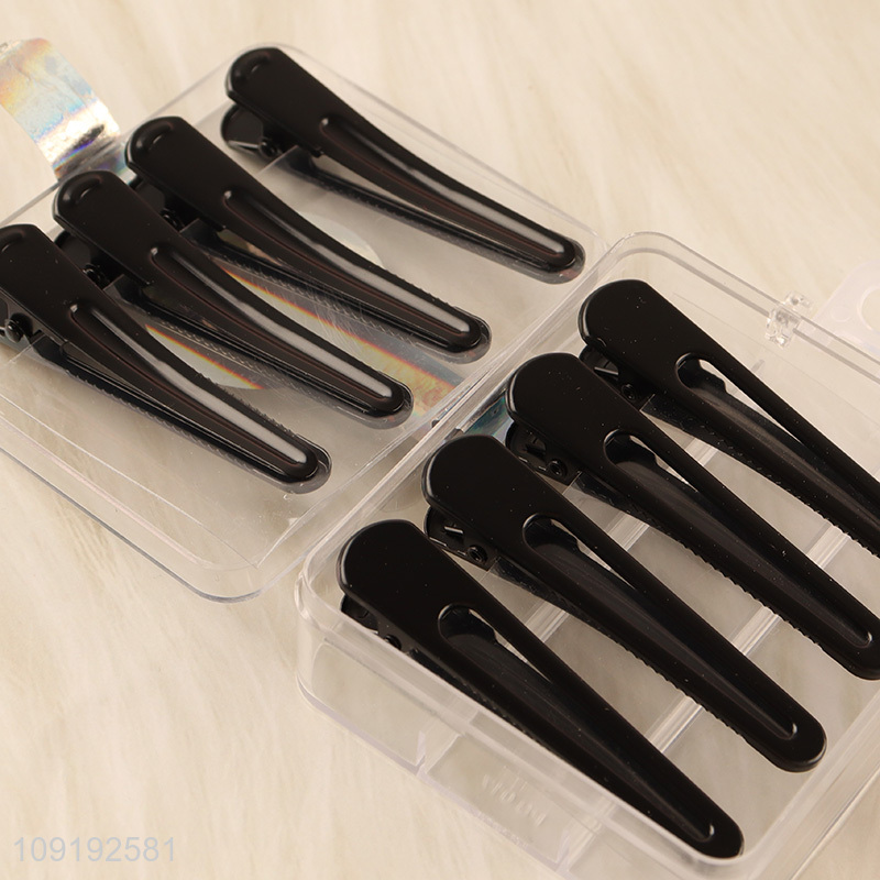 New Arrival 8 Pieces Black Alligator Hair Clips Duckbill Hair Clips