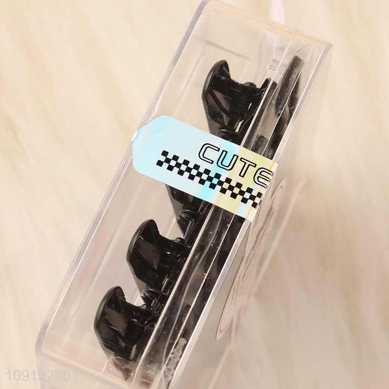 New Product 8 Pieces Black Metal Alligator Clips Metal Hair Clips