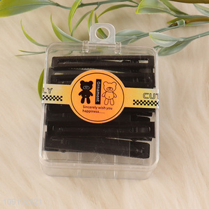 Factory Price 8 Pieces Black Metal Alligator Hair Clips Metal Hairpins
