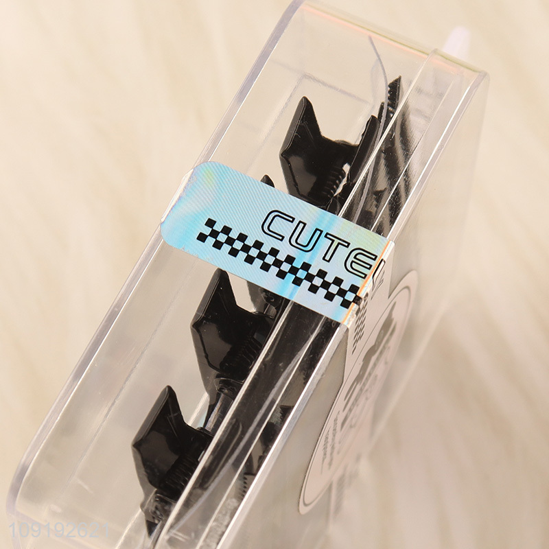 Factory Price 8 Pieces Black Metal Alligator Hair Clips Metal Hairpins