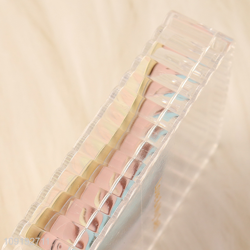 China Imports 6 Pieces Candy Color Metal Hair Clips Snap Hair Clips