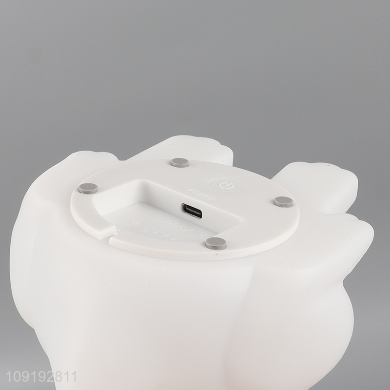 Good quality color-changing silicone squishy lights night lights for sale