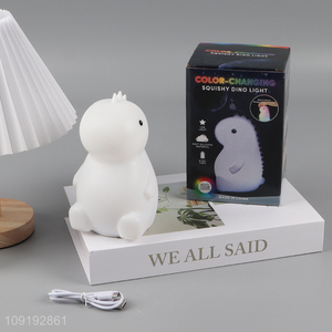 Popular products dinosaur shape color-changing squishy lights night lights for home