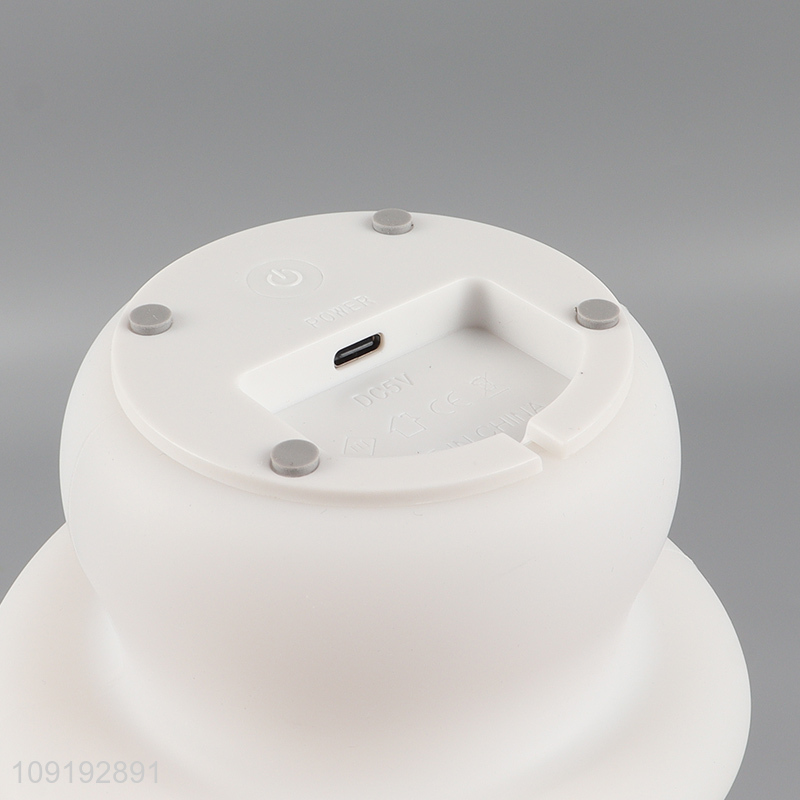 Top selling cartoon mushroom shape color-changing squishy lights night lights