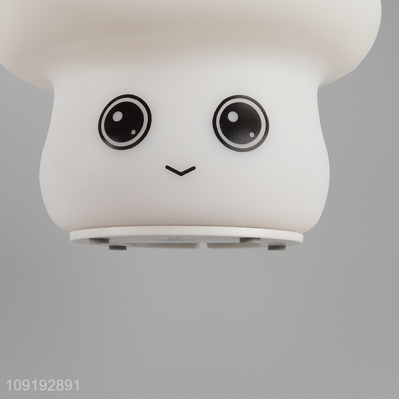 Top selling cartoon mushroom shape color-changing squishy lights night lights