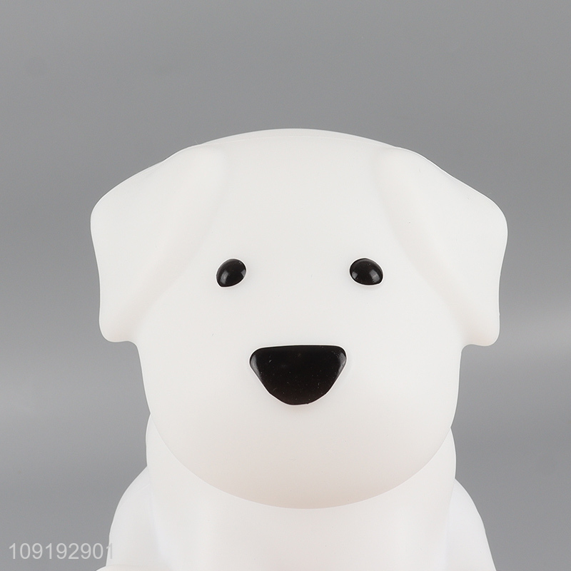 Online wholesale cartoon dog color-changing squishy lights night lights