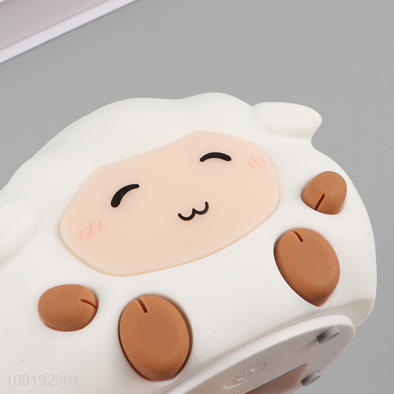 Hot items cute sheep shape silicone night lights for household