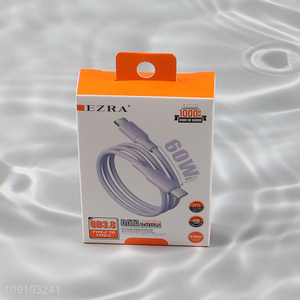 Latest design 60W fast charging type-c charging cable data line