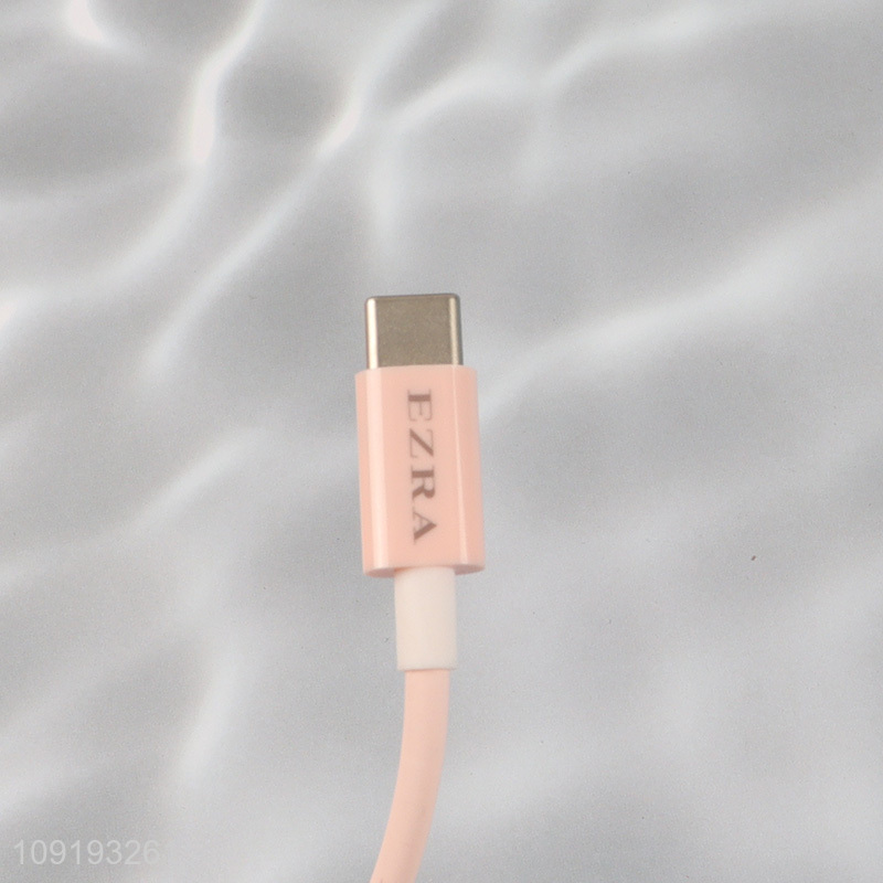Hot sale pink durable 1m USB to TYPE-C charging cable data line